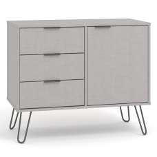 Avoch Wooden Sideboard With 1 Door 3 Drawers In Grey - UK