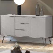Avoch Wooden Sideboard With 2 Doors 3 Drawers In Grey - UK