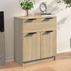 Aylesbury Wooden Sideboard With 2 Doors 1 Drawer In Sonoma Oak - UK