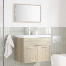 Aztec Wooden 2 Piece Bathroom Furniture Set In Sonoma Oak - UK