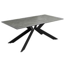 Azure Ceramic Rectangular Coffee Table In Matte Grey - UK