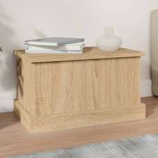 Baina 50cm Wooden Storage Box - Sonoma Oak - UK