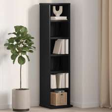 Baina Wooden Bookcase With 6 Shelves - Black Oak - UK