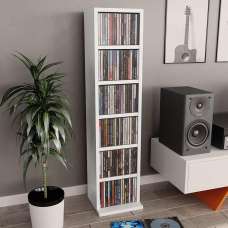 Baina Wooden Bookcase With 6 Shelves - White - UK