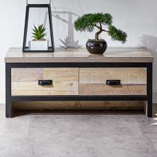 Balcombe Wooden Coffee Table With 4 Drawers - Oak - UK