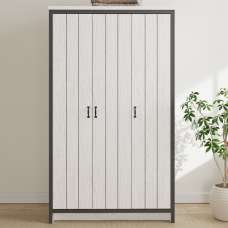 Balcombe Wooden Wardrobe With 3 Doors - White - UK