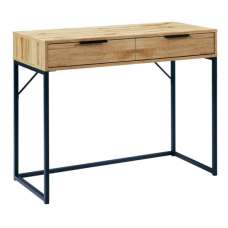 Baara Wooden Dressing Table With 2 Drawers In Oak - UK