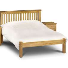 Ballari Wooden Low Foot Single Bed In Low Sheen - UK