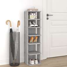 Balta Shoe Storage Rack With 6 Shelves In Grey Sonoma Oak - UK