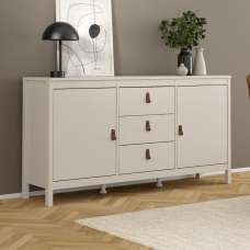 Barcila Wooden Sideboard With 2 Doors 3 Drawers In Cashmere - UK