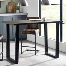 Barras Wooden Bar Table Rectangular In Dark Oak - UK