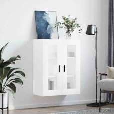 Barrie Wooden Wall Mounted Storage Cabinet In White - UK