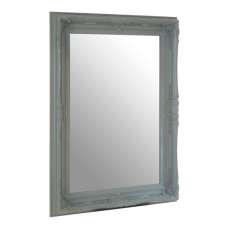 Barstik Rectangular Wall Mirror In Antique Grey Frame - UK