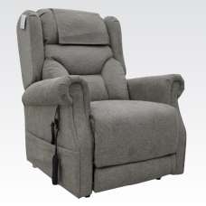 Boise Fabric Dual Motor Lift And Tilt Recliner Chair In Stone - UK