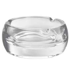 Beaumont Large Crystal Plain Ashtray In Clear - UK
