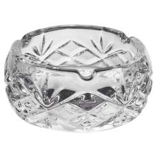 Beaumont Large Crystal Textured Ashtray In Clear - UK
