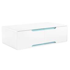 Becka Wooden Coffee Table In White Matt Gloss - UK