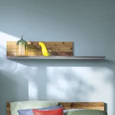 Beeston Wooden Wall Shelf In Walnut - UK