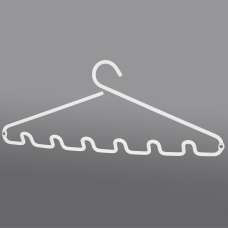 Belfast Large Metal Wall Coat Hanger In White - UK