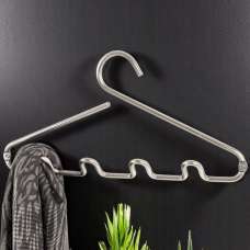 Belfast Metal Wall Coat Hanger In Chrome - UK