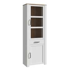 Belgin Wooden Display Cabinet With 2 Doors In White Oak - UK