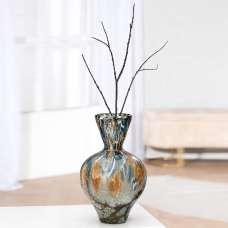 Belmora Small Glass Vase In Brown - UK
