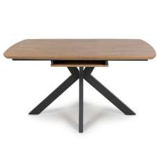 Beloit Small Wooden Extending Dining Table In Rustic Oak - UK
