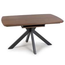 Beloit Small Wooden Extending Dining Table In Smoked Oak - UK