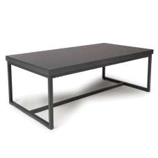 Beloit Wooden Rectangular Coffee Table In Ash Black - UK