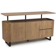 Beloit Wooden Sideboard With 2 Doors 2 Drawers In Rustic Oak - UK