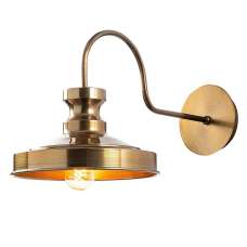 Berceste Metal Vintage Wall Lamp in Gold - UK