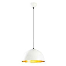 Berceste Small Bowl Metal Ceiling Pendant Light in White - UK
