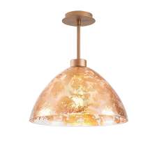 Bergama Metal Ceiling Light in Copper - UK
