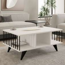 Bert Wooden Coffee Table in White - UK