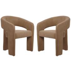 Berthoud Mole Velvet Dining Chairs - Pair - UK