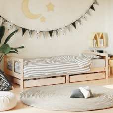 Berwyn 80x200cm Wooden Children Daybed In Natural - UK