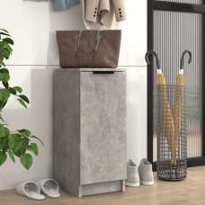 Betsi Wooden Shoe Storage Cabinet With 1 Door In Concrete Effect - UK