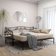 Bijan Pull-Out Metal Frame Single Sofa Bed In Black - UK