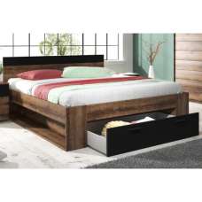 Biloxi Wooden Divan King Size Bed In Monastery Oak - UK