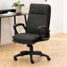 Bolingb Fabric Home And Office Chair In Anthracite - UK
