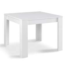 Breta High Gloss Dining Table Square In White - UK