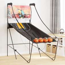 Brevard Iron Frame Basketball Arcade Machine With 4 Balls - Black - UK