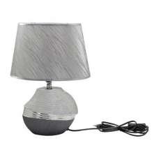 Bridgetown Ceramic Table Lamp In Silver - UK