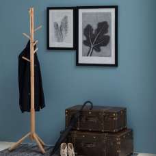 Bristow Wooden Coat Hanger Stand In Oak - UK