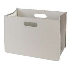 Brooklyn Imitation Leather Magazine Rack - White - UK