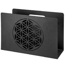 Brooklyn Metal Magazine Rack - Matt Black - UK