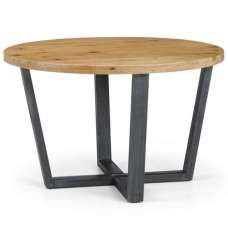 Barras Round Wooden Dining Table In Oak - UK
