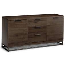 Barras Wooden Sideboard With 2 Doors 3 Drawers In Dark Oak - UK