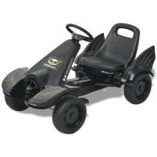 Buckeye Kids Pedal Go-Kart With Adjustable Seat Comfort - Black - UK