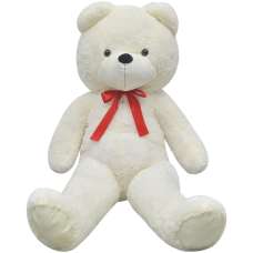 Bulverde 100cm Polyester Plush Teddy Bear Cuddly Toy - White - UK